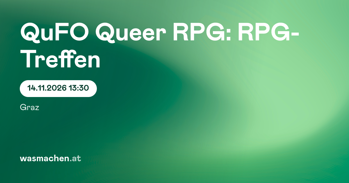 QuFO Queer RPG: RPG-Treffen